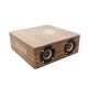 Bluetooth Speaker with Wireless Charging - Dark Wood